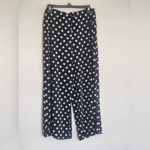 Zara polka dot wide leg pants
